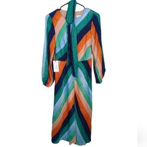 Ali and Jay multicolor dress in Blue Orange and Teal *new with tags!*